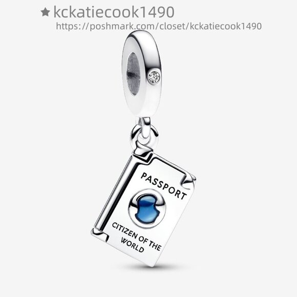Pandora Openable Passport Dangle Charm - Picture 1 of 2